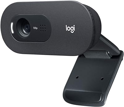 Logitech C270 HD Webcam, 720p, Widescreen HD Video Calling,Light Correction, Noise-Reducing Mic, For Skype, FaceTime, Hangouts, WebEx, PC/Mac/Laptop/Macbook/Tablet - Black