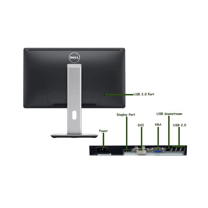 22" Dell P2214HB HD LED Backlit Monitor, VGA, Display Port, DVI, 16.7 Million Colors, 178 Degree Viewing Angle (renewed)