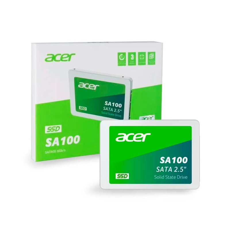 480 GB Acer SA100 SATA lll SSD 2.5" for Desktops , Laptops, and other use New Sealed