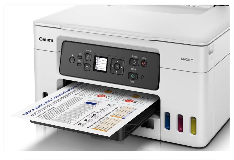 3-in-1 Wireless MAXIFY GX3010 (print, copy, and scan) expands the Canon MegaTank Printer